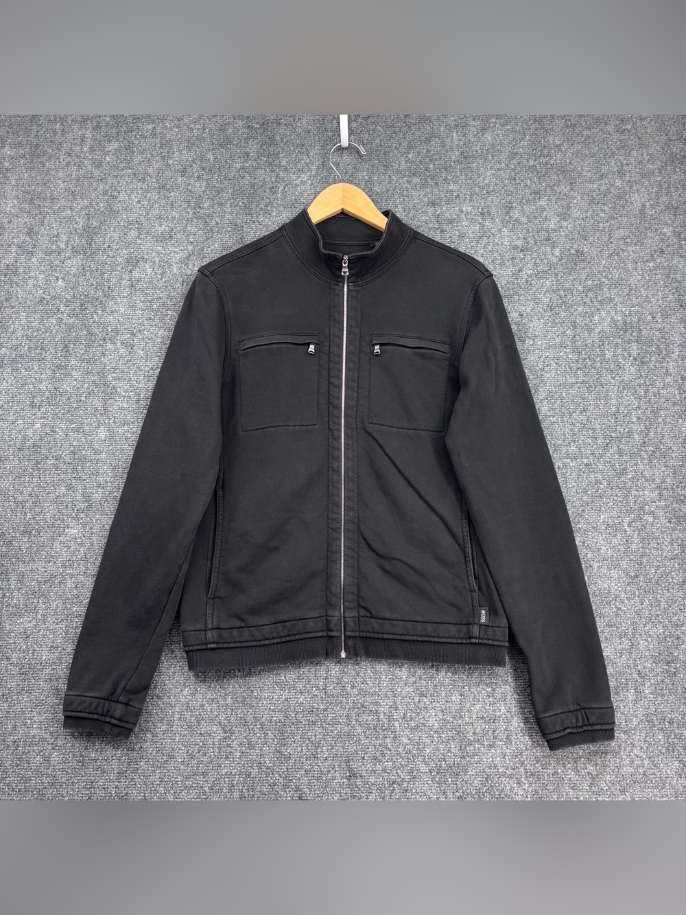 Boss Hugo Boss (similar) Black Elevated Minimalist Full Zip Sweatshirt Men’s M